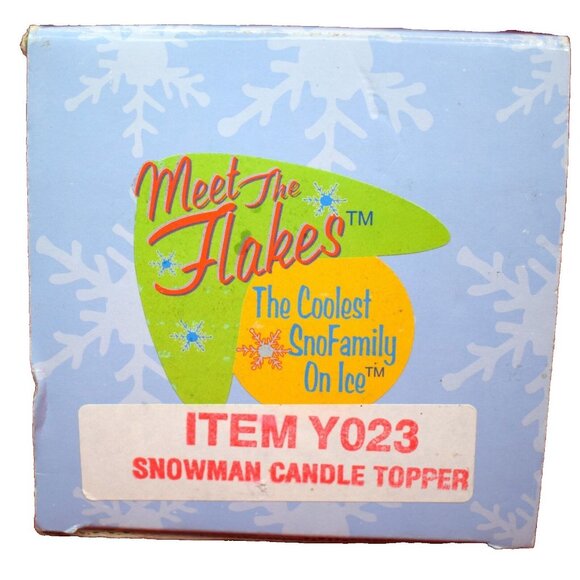 Meet the Flakes Y205 Juniors on Thin Ice Candle Topper with box 2002 - Picture 8 of 8